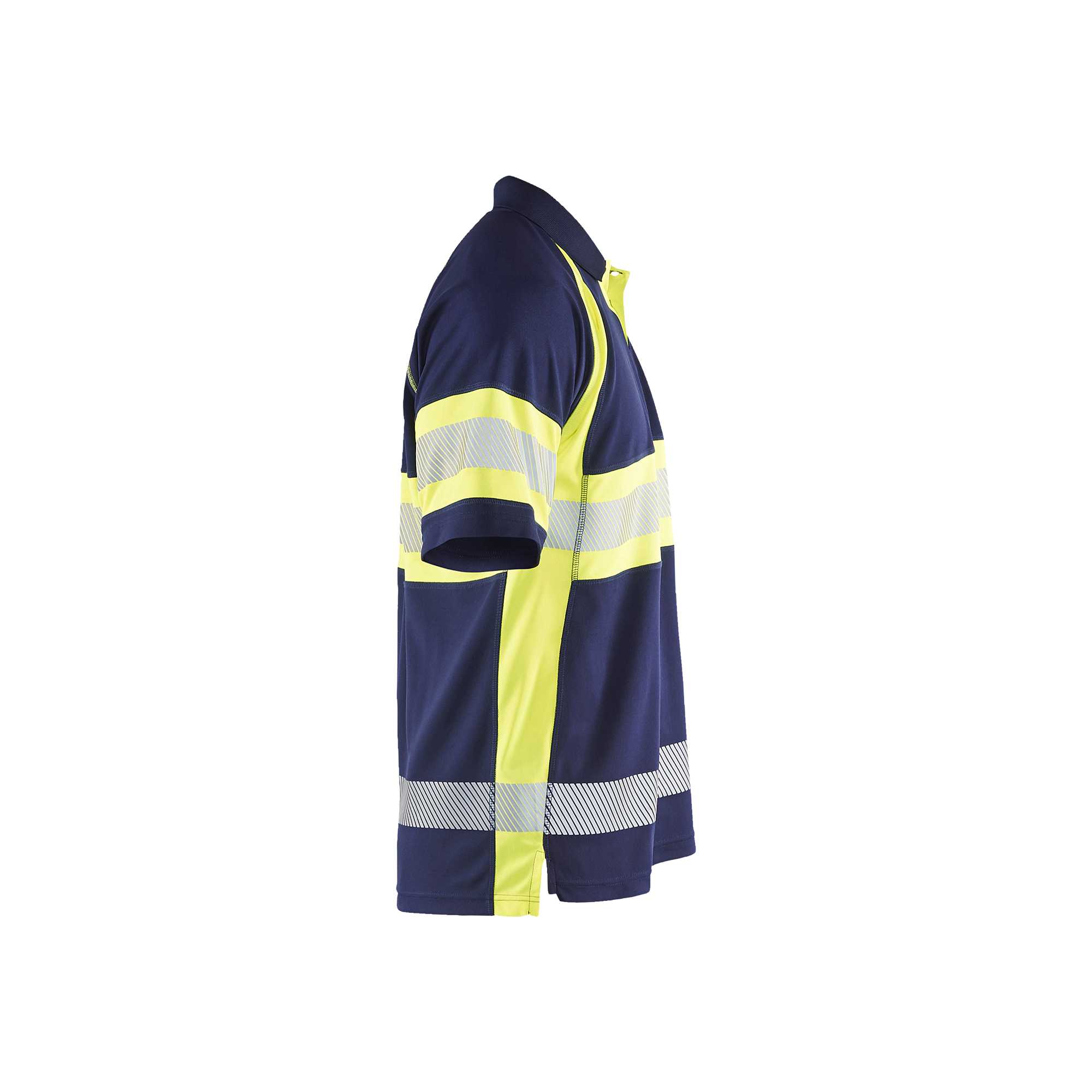 BLAKLADER 33381051 Hi Vis Polo Shirt with UV protection Hi Vis Reflective Short Sleeve Work Polo MEN - 100% Polyester